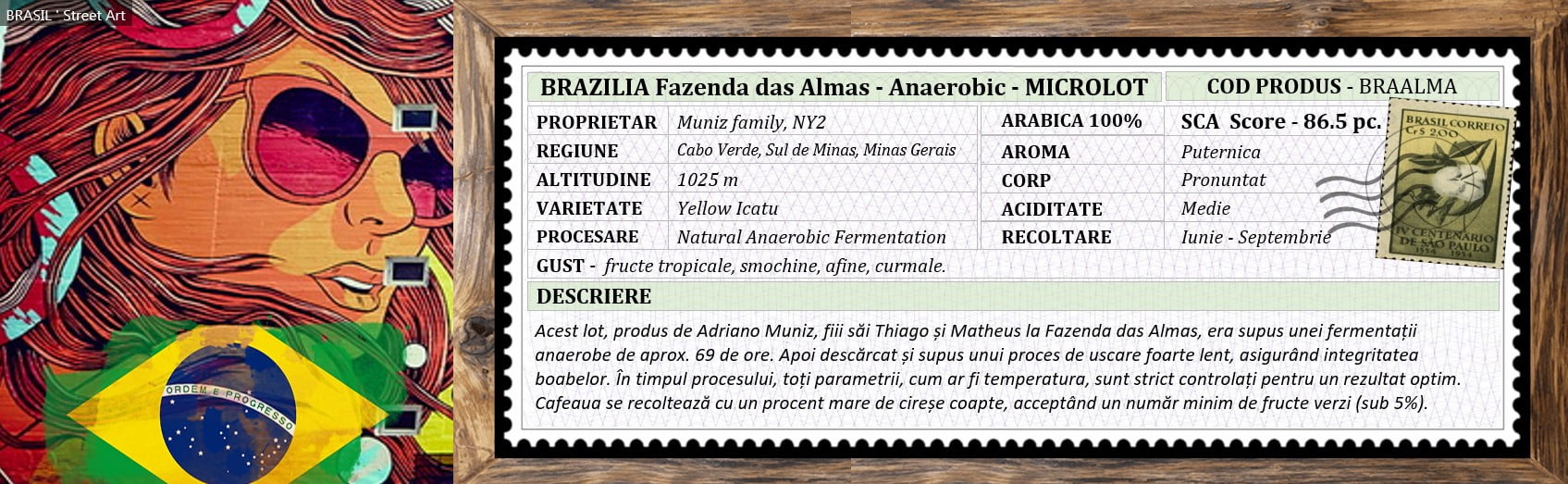 Cafea BRAZILIA Fazenda das Almas