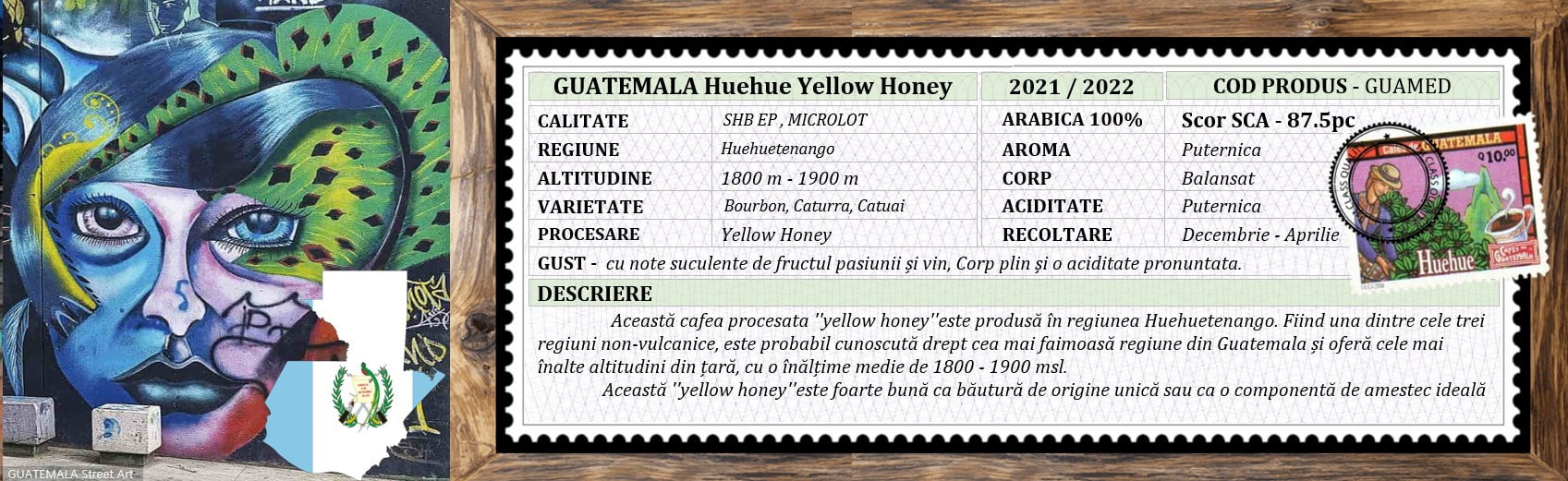 Cafea GUATEMALA Huehue