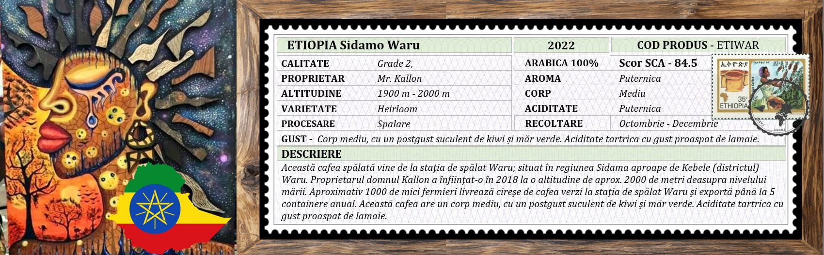 Cafea ETIOPIA Sidamo Waru