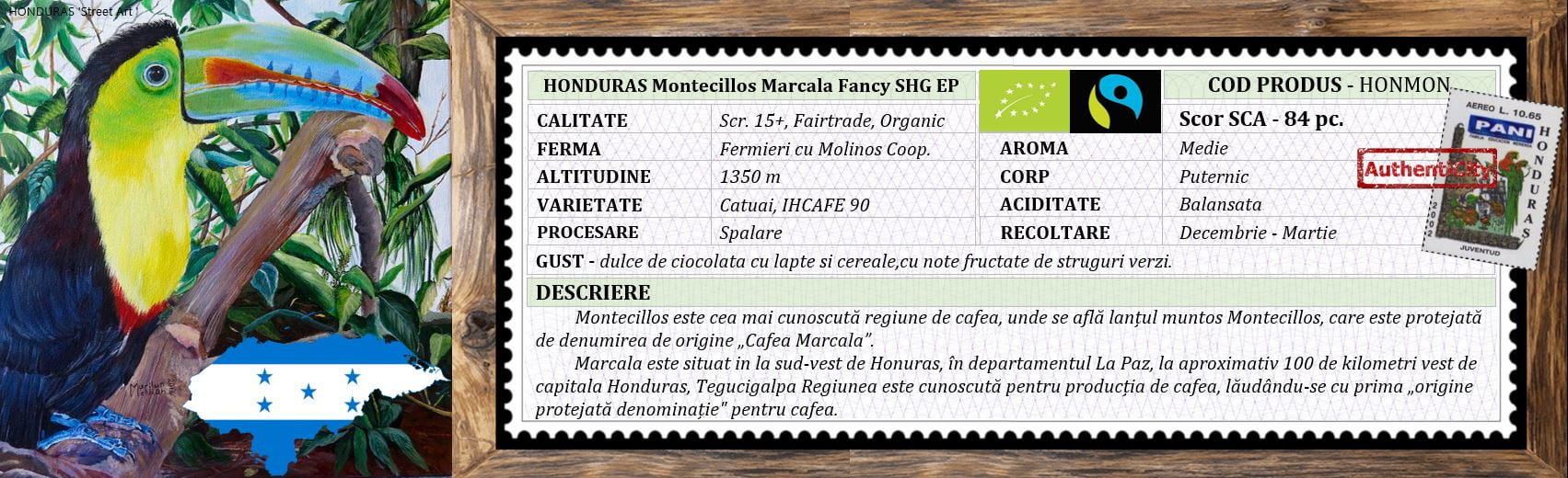 Cafea HONDURAS Montecillo Marcala