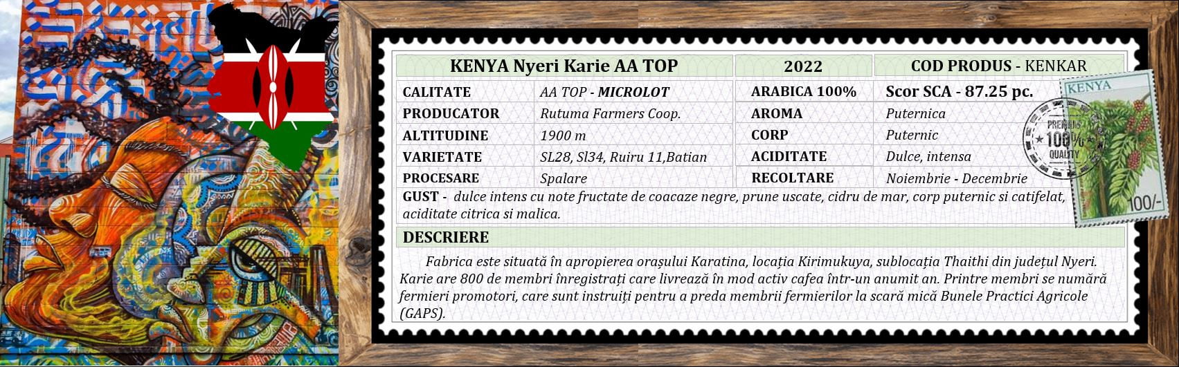 Cafea KENYA Nyeri Karie